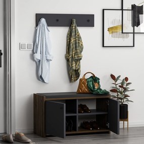 PANTOFAR Zen Shoe Cabinet, Alb, 35x45x80 cm