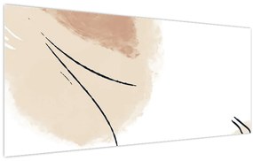 Tablou - Abstracție albă (120x50 cm)