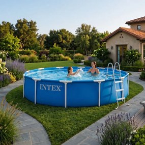 INTEX 28210ND – piscină de grădină cu cadru rotund 366 x 76 cm