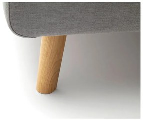 Pat matrimonial gri tapițat cu spațiu de depozitare cu somieră 160x200 cm Mattis – Meise Möbel