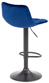 Scaun de bar H95 velvet bleumarin