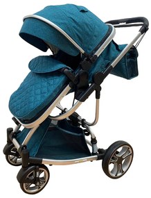 Carucior 2 in 1 transformabil in mod sport, 0-36 luni, Turcoaz - CPC-16-turcoaz