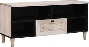 vidaXL Unități TV cu sertar cu raft Alb 105 x 33 x 46 cm Lemn compozit