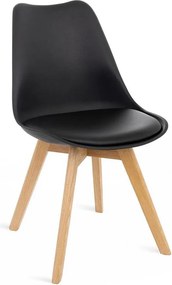 Set - 4 scaune de dining AVENBERG SKANDI - Negru