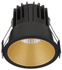 Spot LED incastrabil tavan fals / plafon LUELA 4000K negru/auriu