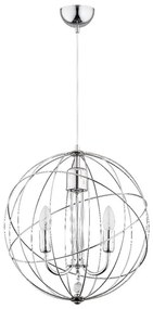 Lustră pe cablu PIKO 3xE14/10W/230V crom lucios