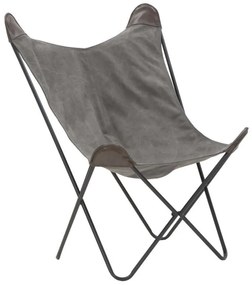 Scaun pentru camping gri din metal si textil, 74x71x103, Montana Mauro Ferretti