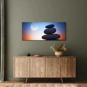 Tablou cu pietre suprapuse (120x50 cm)