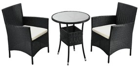 Juskys Set balcon Bayamo - negru