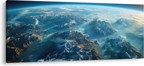 Tablou - Vedere din spațiu (120x50 cm)