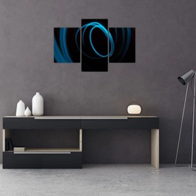 Tablou cu linie albastră (90x60 cm)