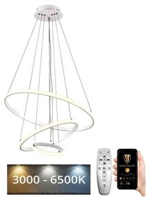 Lustră LED dimabilă pe cablu Brilagi CIRCLE LED/90W/230V 3000-6500K + telecomandă