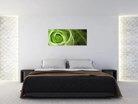 Tablou - Abstract Rose Green (120x50 cm)