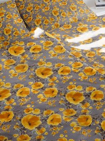 Lenjerie de pat creponată Flori Mici