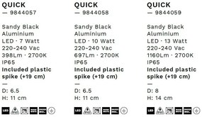 Proiector LED cu tarus iluminat exterior IP65, QUICK 13W