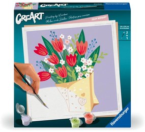CREART PICTURA PE NUMERE PENTRU ADULTI BUCHET DE LALELE - RAVENSBURGER (RVSPBN25518)