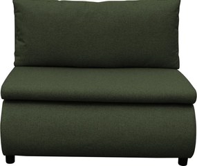 Fotoliu extensibil cu spaţiu de depozitare, verde, FLIK