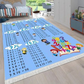 Covor copii antiderapant, 120x180 cm, Joaca Cifrelor