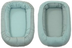Suport de dormit Babynest, Reversibil, 70x45 cm, Bumbac Tricot Verde