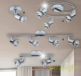 Lustra aplicata design finisaj cromat 2 spoturi Norton 6046 RX