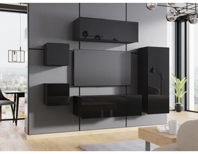 Dulap de perete CALABRINI 34x105 cm negru