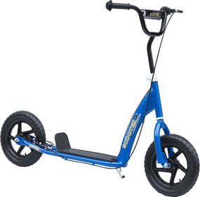 HOMCOM Monopatin cu 2 Roți pentru Copii 5-12 Ani cu Frână Posterioră și Ghidon Reglabil, Monopatin din Oțel și Plastic, 120x52x80-88 cm, Albastru | Aosom Romania