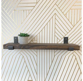 Raft decorativ de perete Dupone 10 (Nuc + negru) . 1093661