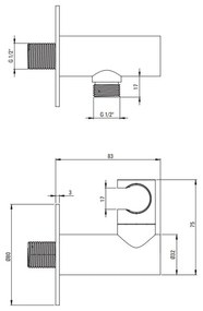 Set cada baie freestanding compozit, lipita de perete, 180x86 cm Como si baterie cada incastrata negru mat Silia