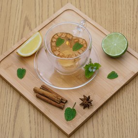 Ceaşcă termorezistentă Heart cu farfurie, 2 buc., în formă de inimă, 150 ml, HOTCOOL TYP 5