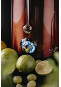 Storcator de fucte si legume Adler AD 4129, 1000/2000W, 2 viteze, 1L, Sistem anti-picurare, Negru/Bronz