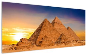 Tablou - Piremidele din Egipt (120x50 cm)
