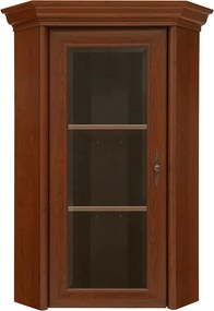 Vitrina KENT ENAD1WN, castan, PAL/sticla securizata, 59x59x115 cm