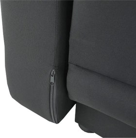 Canapea extensibilă, material textil gri-negru, stânga, LAUREL