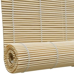 Jaluzele rulabile, 80 x 160 cm, bambus natural Bej, 80 x 160 cm