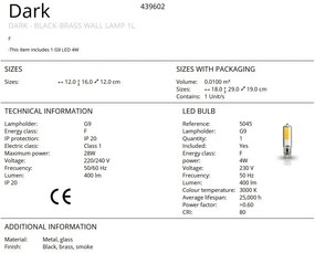 Aplica de perete design modern Dark