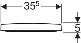 Set vas wc suspendat rimless cu capac soft close din duroplast, alb, Geberit Acanto