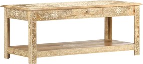 vidaXL Măsuță de cafea, 110 x 50 x 45 cm, lemn de mango vopsit manual