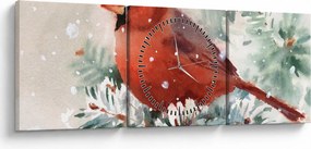 Tablou - Cardinal (cu ceas) (90x30 cm)