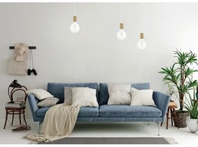 Lustră pe cablu MIROS 3xE27/60W/230V albă/aurie