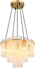 Globo 15698H1M - Lustră suspendată pe cablu GORLEY 5xE27/60W/230V aurie