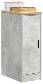 vidaXL Dulap depozitare garaj Beton Gri 30x51x85 cm lemn masiv de pin