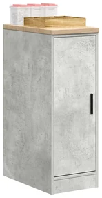 vidaXL Dulap depozitare garaj Beton Gri 30x51x85 cm lemn masiv de pin