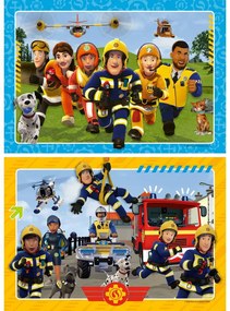 PUZZLE POMPIERUL SAM SI PRIETENII 2 X 12 PIESE - RAVENSBURGER (RVSPC01031)