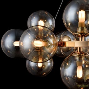 Lustra deosebita cu 25 de surse de lumina Dallas, auriu/ chihlimbar MYMOD548PL-25G
