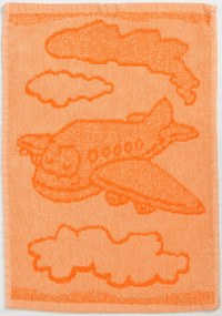 Prosop pentru copii BEBÉ avion portocaliu 30x50 cm