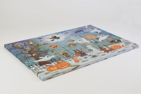 Pictură pe perete Castelul blestemat, 9 LED-uri, 60 x 40 cm