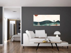 Tablou - Peisaj ilustrat (120x50 cm)