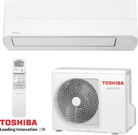 Aparat de aer condiționat cu invertor Toshiba Essento RAS-B24B2KV2G-E + RAS-24B2AVG-E2, 24.000 BTU, 45 m², R-32, A++, alb