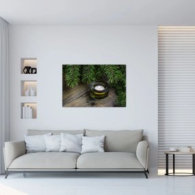Tablou - lumânare de Crăciun (90x60 cm)