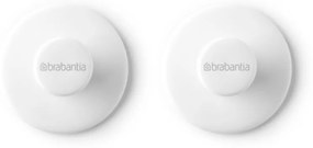 Set 2 agatatoare prosoape Brabantia ReNew 1003486, Kit de montare inclus, Pana la 2 kg, Alb
